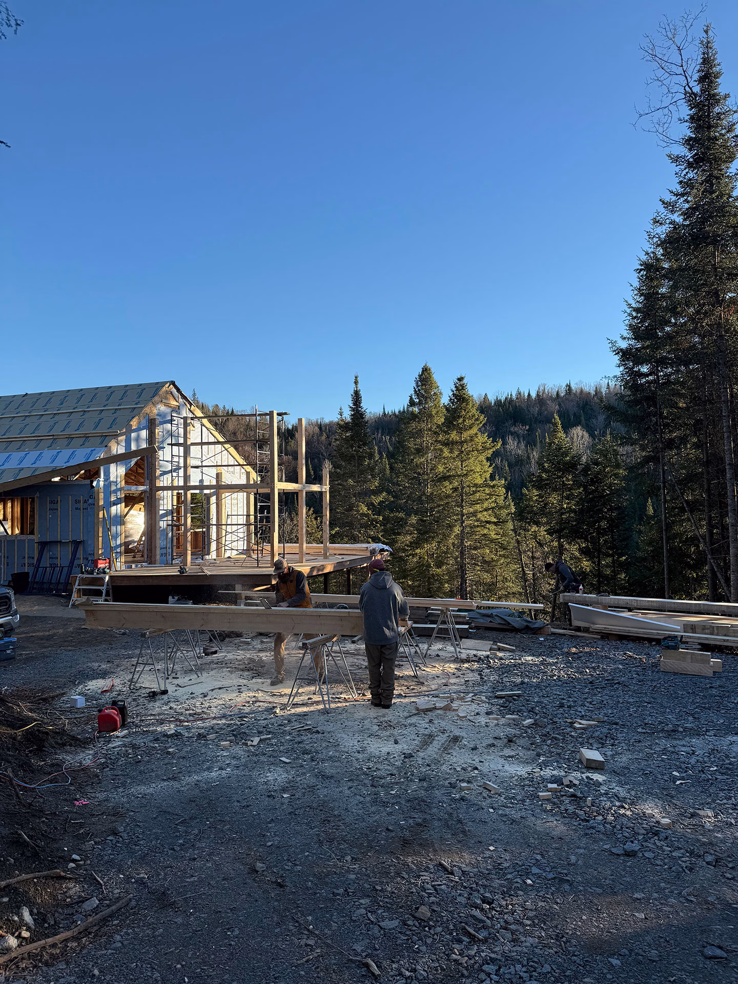 Étapes construction Maison Toundra Construction Laurentides
