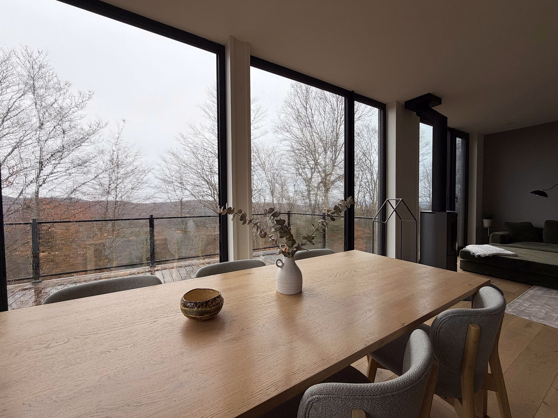 Vue salon Maison Toundra Construction Laurentides